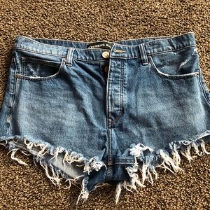 Express jean shorts size 10